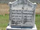
Wilhelm PRENZLER, father,
died 12 April 1926 aged 84 years;
Dorathee PRENZLER, mother,
died 5 Dec 1928 aged 85 years;
Kalbar General Cemetery, Boonah Shire
