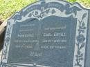 
Anna GOTKE, wife mother,
died 12 March 1933 aged 64 years;
Carl GOTKE, father,
died 19 May 1951 aged 88 years;
Kalbar General Cemetery, Boonah Shire

