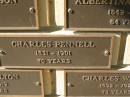 
Charles PENNELL,
1831 - 1901 aged 70 years;
Engelsburg Methodist Pioneer Cemetery, Kalbar, Boonah Shire
