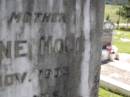 
Mary Jane HOLE, mother,
died 24 Nov 1933 aged 74 years;
Kandanga Cemetery, Cooloola Shire
