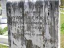 
May Adelaide BURNETT, wife,
died 22 Dec 1925 aged 23 years;
Kandanga Cemetery, Cooloola Shire

