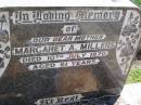 
Margaret A. MILLERS, mother,
died 10 July 1970 aged 61 years;
Kandanga Cemetery, Cooloola Shire
