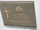 
K.A.J. DEMPSTER,
died 19 July 2001 aged 77 years,
husband of Patricia,
father father-in-law grandfather;
Kilkivan cemetery, Kilkivan Shire
