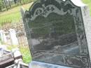 
Elizabeth SEMPF,
wife mother,
1872 - 1937;
August Friedrich SEMPF,
father,
1873? - 1953; 
Kilkivan cemetery, Kilkivan Shire
