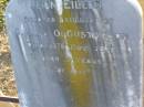 
Jean Eileen,
daughter of G.L. & O. GUSTAFSON,
died 13 Nov 1914 aged 5 years;
Killarney cemetery, Warwick Shire
