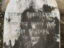 
Peter CHRISTENSEN,
died 9 March 1910 aged 6 years;
Killarney cemetery, Warwick Shire
