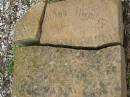 
John CAREY junr,
born 26 March 1866,
died 25 Aug 1901 aged 35 years;
Paul CAREY,
aged 8 months;
Walter CAREY,
aged 79? years;
Jane May CAREY,
died 20 Jan? 1894 aged 74? years;
Killarney cemetery, Warwick Shire
