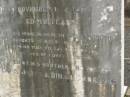 
James JONES,
brother,
died 17 Nov 1906 aged 49 years,
erected by brother Thomas JONES
& sister Dinah GILLESPIE;
Killarney cemetery, Warwick Shire
