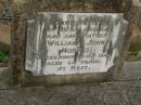 
William John MORRIS,
husband father,
died 2 Oct 1944 aged 66 years;
Killarney cemetery, Warwick Shire

