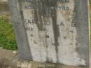 
Edna May LAMB,
died 10 Dec 1902 aged 3 months;
Harold LAMB,
died 16 Nov 1904 aged 6 weeks;
William LAMB,
father,
died 20 Nov 1953 aged 93 years;
Mary Ann LAMB,
wife mother,
died 12 April 1950 aged 89 years;
Killarney cemetery, Warwick Shire
