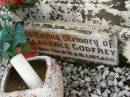
Robert LINGARD,
father,
died 16 Sep 1964 aged 79 years;
Martha LINGARD,
mother,
died 29 July 1960 aged 75 years;
Clarence Godfrey,
son of R. & M. LINGARD,
died 30? May 1920 aged 3 years;
Killarney cemetery, Warwick Shire
