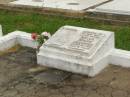 
Alfred Ernest BRADFORD,
father,
died 20 Aug 1969 aged 85 years;
Nellie Maude BRADFORD,
wife mother,
died 12 July 1964 aged 81 years;
A.R. BRADFORD,
killed in action Buna 18-12-42,
1913 - 1942;
Killarney cemetery, Warwick Shire
