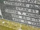 
George T. MAUROMATIS,
died 29-3-1942 aged 60 years;
Killarney cemetery, Warwick Shire
