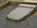 
[headstone face down];
Killarney cemetery, Warwick Shire

