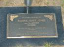 
Robina Janet (Bobbie) JONES (nee MCARTHUR),
19 Aug 1919 - 23 Dec 2003 aged 84 years;
Killarney cemetery, Warwick Shire
