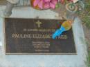 
Pauline Elizabeth REIS,
died 2 Jan 2006 aged 77 years;
Killarney cemetery, Warwick Shire
