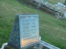 
Mary Ann WARREN,
1855 - 1933,
erected by husband;
John WARREN,
1852 - 1946;
Killarney cemetery, Warwick Shire
