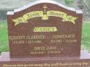 
Burnett Clarence CAREY,
12-2-1906 - 22-11-1989;
Constance CAREY,
30-1-1903 - 31-5-1998;
David John CAREY,
25-10-1946 - 27-10-1946;
Killarney cemetery, Warwick Shire
