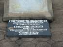 
George BRUNTON,
husband father grandfather,
died 28 March 1987 aged 70 years;
Killarney cemetery, Warwick Shire
