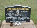 
Max Howard SMITH,
son of Margaret & Barry,
brother of Judith, Peter, Rhonda,
born Killarney 24 March 1964,
died Killarney 7 Feb 1995 aged 30 years;
Killarney cemetery, Warwick Shire

