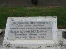 
Alice Wood MCDONALD,
mother grandmother great-grandmother,
born 8 April 1892,
died 6 Jan 1976;
Killarney cemetery, Warwick Shire
