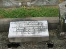 
John Edward AFFLECK,
brother,
born 7 May 1891,
died 13 Aug 1952;
John Peter AFFLECK,
died 30 April 1930 aged 68 years,
erected by wife & family;
Clyde Edgar AFFLECK,
born 17 May 1858,
died 27 Oct 1918 Sierra Leone;
Sideny Francis AFFLECK,
born 11 May 1890,
died Oct 1890;
Euphemia Smith AFFLECK,
mother,
born 31 July 1869,
died 23 April 1958?;
Killarney cemetery, Warwick Shire

