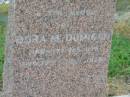 
Dora M. DUMIGAN,
born 17 Feb  1878?,
died 8 July 1928;
Killarney cemetery, Warwick Shire
