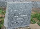 
John FRANCIS,
1869 - 1954;
Killarney cemetery, Warwick Shire
