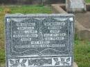 
Annie Jane LOY,
mother,
died 9 Sept 1934 aged 55 years,
erected by sons & daughters;
Leslie Alec ??? LOY,
husband,
died 2 July 1959 aged 48 years;
Everell Henry LOY,
brother,
died 9 Nov 1957 aged 59 years;
Killarney cemetery, Warwick Shire

