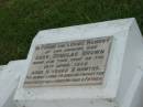 
Gary Douglas BROWN,
son,
died 19 April 1956 aged 11 years 2 months,
erected by mother & father;
Killarney cemetery, Warwick Shire
