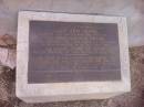 
Lucy Ann BEARE
b 1803 in England
wife of Thomas Hudson BEARE
who brought the first family of settlers to South Austyralia in the first ship
the barque Duke of York
which arrives at this island 27 Jul 1886
Lucy died in childbirth 3 Sep 1837 leaving 5 children uner the age of 11. 
She was the first woman settler buried on Kangaroo Island
this memorial, donated by Beare descendants was unveiled by Robert Hudson BEARE 27 Jul 1991

Kingscote historic cemetery - Reeves Point, Kangaroo Island, South Australia


