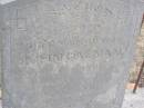 
John CALNAN
d: 30 Oct 1859 aged 2 Y, 3 mo

Kingscote historic cemetery - Reeves Point, Kangaroo Island, South Australia

