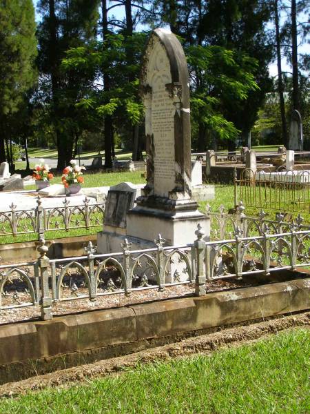 Ellen,  | wife of William NUGENT,  | mother,  | died 9 Feb 1900 aged 54 years;  | William NUGENT,  | died 16 Feb 1917 aged 70 years;  | Elizabeth Ann PAGE,  | mother,  | died 19 June 1943;  | William Frederick PAGE,  | father,  | died 25 April 1943;  | Lawnton cemetery, Pine Rivers Shire  | 