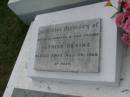 
Patrick DEVINE,
husband father,
died 29 Aug 1958;
Lawnton cemetery, Pine Rivers Shire
