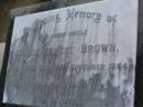 
George Ernest BROWN,
uncle,
died 26 Nov 1964 aged 94 years;
Lawnton cemetery, Pine Rivers Shire
