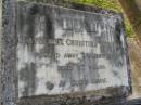 
Katherine Christina TURNBULL,
died 3 June 1972 aged 87 years;
Lawnton cemetery, Pine Rivers Shire
