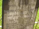 
Norman Charles SIMPSON,
son,
died 20 Nov 1898 aged 6 years 9 months;
Lawnton cemetery, Pine Rivers Shire
