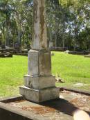 
James,
husband of Mary AUSTIN,
died 24 April 1917 aged 56 years;
Mary,
wife,
died 9-12-1957;
Lawnton cemetery, Pine Rivers Shire
