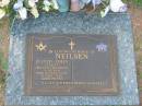 
David John (Jack) NEILSEN,
husband father,
died 11 Mar 2000 aged 78 years;
Lawnton cemetery, Pine Rivers Shire
