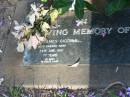 
Cecil James GIDDINS,
died 29 June 1991 aged 77 years;
Lawnton cemetery, Pine Rivers Shire

