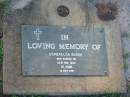 
Esmerelda BURKE,
died 30 May 1990 aged 70 years;
Lawnton cemetery, Pine Rivers Shire
