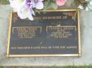 
Doris Jessie COCHRANE,
died 9 May 1991 aged 86 years;
Cynthia Helen KING,
died 12 June 2000 aged 68 years;
Lawnton cemetery, Pine Rivers Shire
