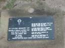 
Reginald Ronald Alfred DYE,
died 25 Aug 1991 aged 59 years,
missed by Jason, Lorraine & family;
Lawnton cemetery, Pine Rivers Shire
