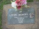 
Stanley CHALLACOMBE,
died 11 Oct 1986 aged 62 years;
Lawnton cemetery, Pine Rivers Shire
