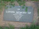 
Brian L. HUGHES,
husband,
died 23 May 1985 aged 48 years;
Lawnton cemetery, Pine Rivers Shire
