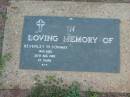 
Beverley M. CONWAY,
died 20 Aug 1982 aged 47 years;
Lawnton cemetery, Pine Rivers Shire
