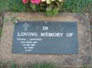 
Frank L. SIMMONS,
died 6 Nov 1980 aged 62 years;
Lawnton cemetery, Pine Rivers Shire
