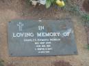 
Charles Edward MURRAY,
died 29 Nov 1984 aged 11 months 8 days;
Lawnton cemetery, Pine Rivers Shire
