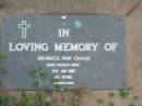 
Bernice May CHASE,
died 31 Jan 1986 aged 85 years;
Lawnton cemetery, Pine Rivers Shire
