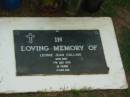 
Leonie Jean COLLINS,
died 7 July 1979 aged 18 years;
Lawnton cemetery, Pine Rivers Shire
